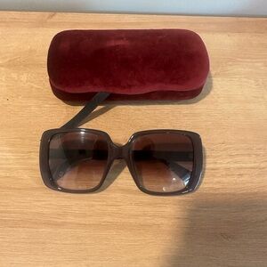 Gucci Dark Brown Gradient Sunglasses
